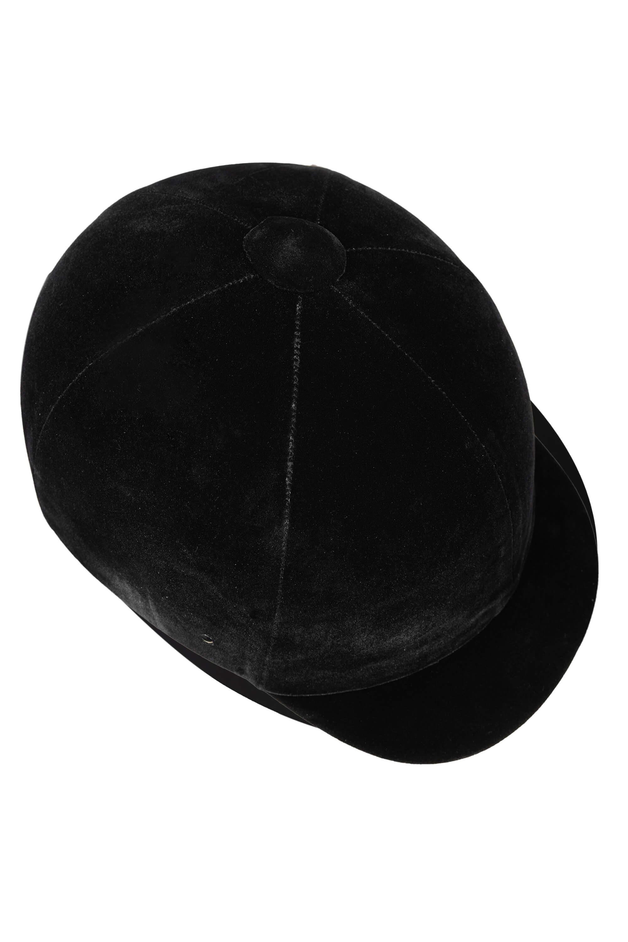 Tattini Unisex Tekstil Siyah Binici Kaskı Şapka