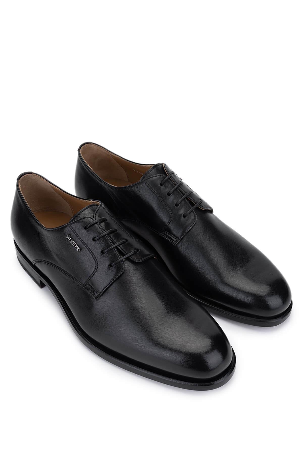 VALENTINO Erkek Hakiki Deri Siyah Klasik Ayakkabı