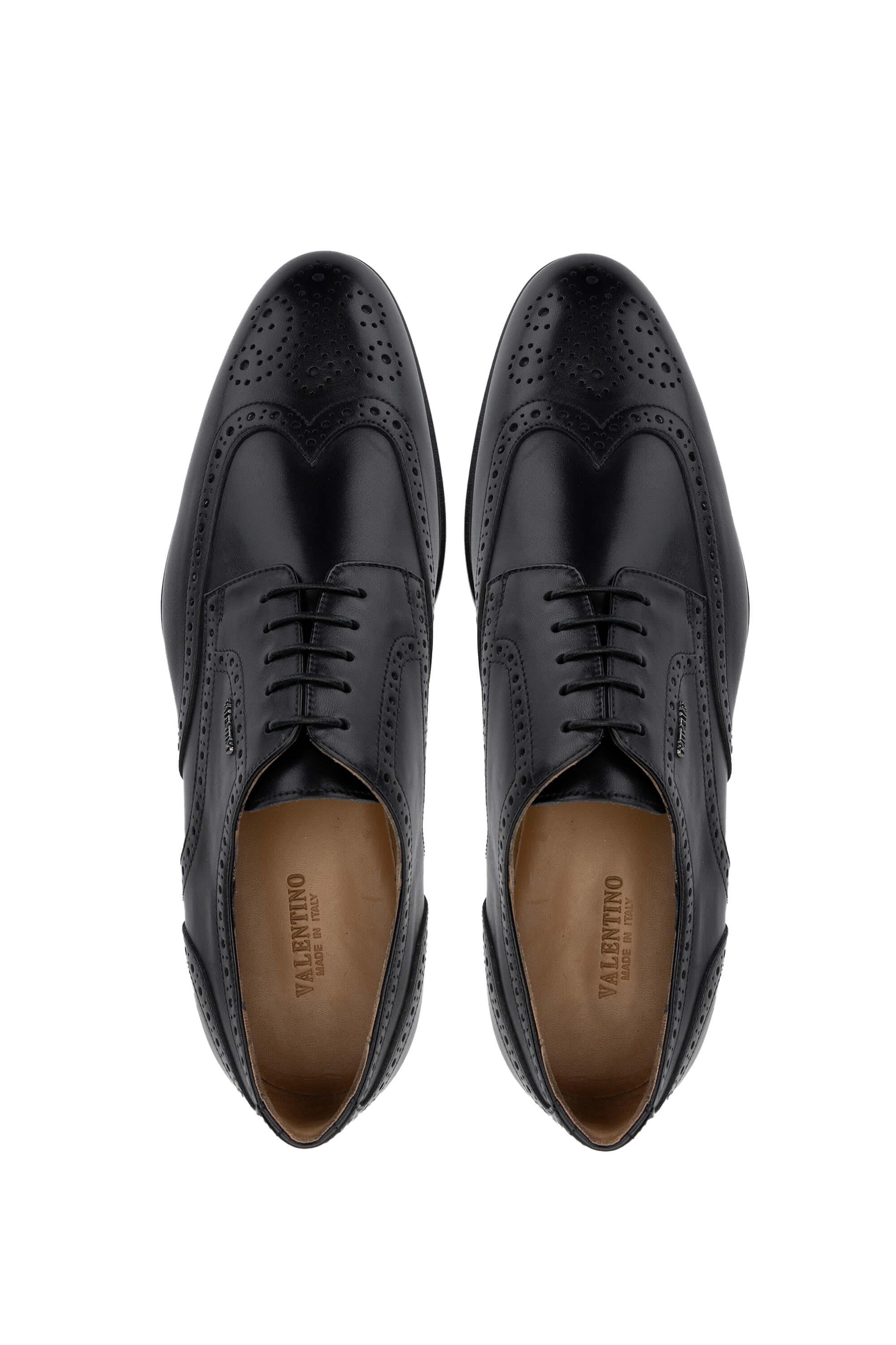 VALENTINO Erkek Hakiki Deri Siyah Klasik Ayakkabı
