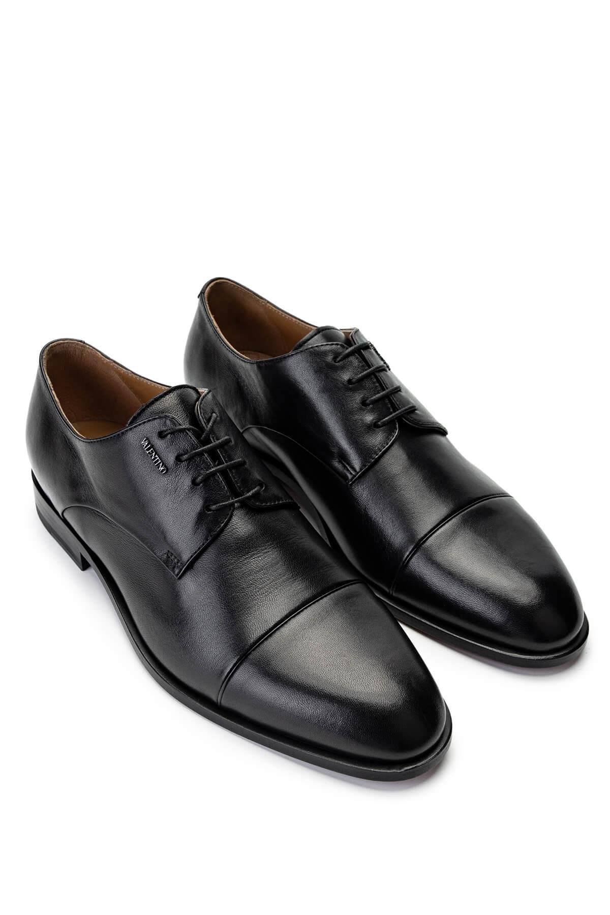VALENTINO Erkek Hakiki Deri Siyah Klasik Ayakkabı