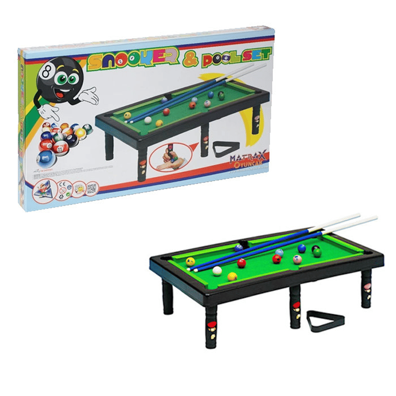 AKÇİÇEK OYUNCAKAKÇİÇEK 011 SNOOKER AND POOL SET BİLARDO SET265027