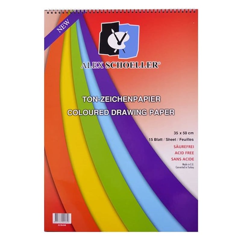 ALEXALEX SPR.FON KARTONU BLOK.35X50cm 160gr 15Lİ219437