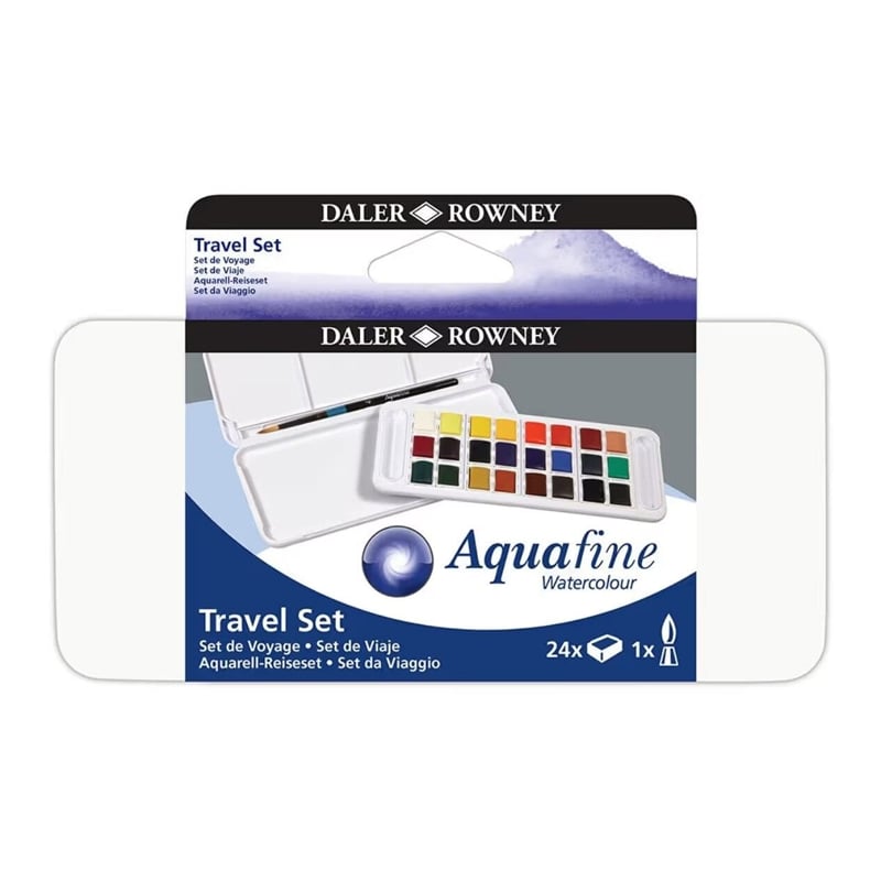 SANAT MALZEMELERİAQUAFINE 131900102 AQUAFINE 24 HALF PAN TRAVEL SET5011386124209