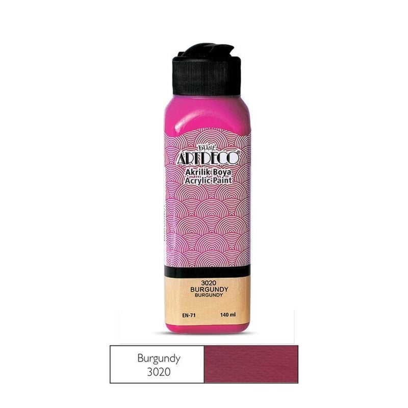 ARTDECOARTDECO 070R-30.. AKRİLİK BOYASI 140ML 3020 BURGUNDYY0005462