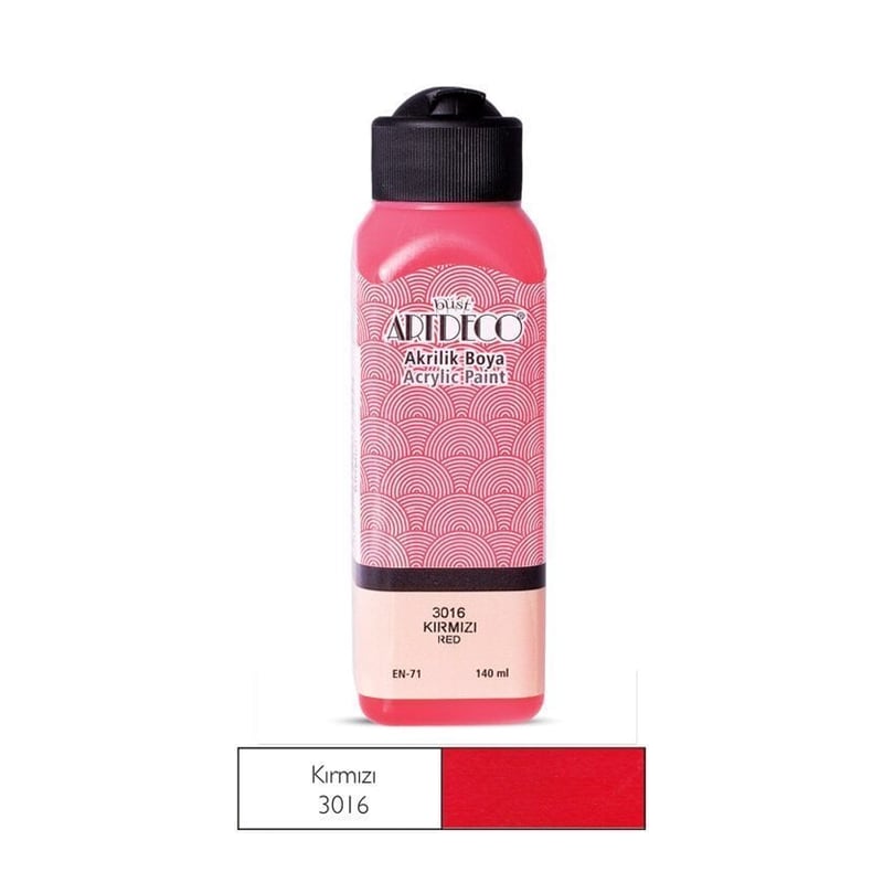 ARTDECOARTDECO AKRİLİK BOYASI 140ML 3016 KIRMIZILV-Y-070R