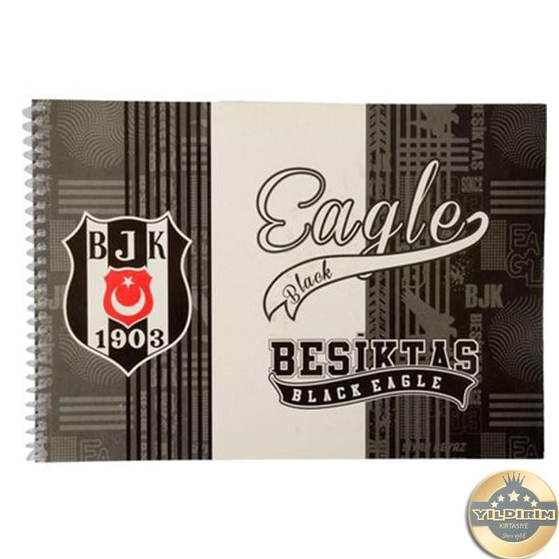 Beşiktaş 17x24 Spiralli Resim Defteri 15 Yaprak