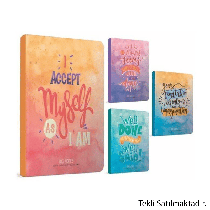 GIPTABig Notes Sert Kapak Defter A5 120 Yaprak Kare İp Dikiş8697236123911