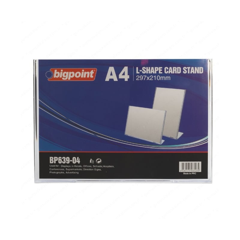 BİGPOİNTBİGPOİNT PB639 A4 KART STANDI YATAY BROŞÜRLÜK289888