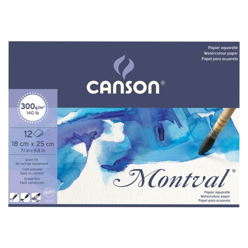 MarkasızCANSON SULUBOYA BLOK 18X25 MONTVAL 300 GR 12 YAPRAKY00048247