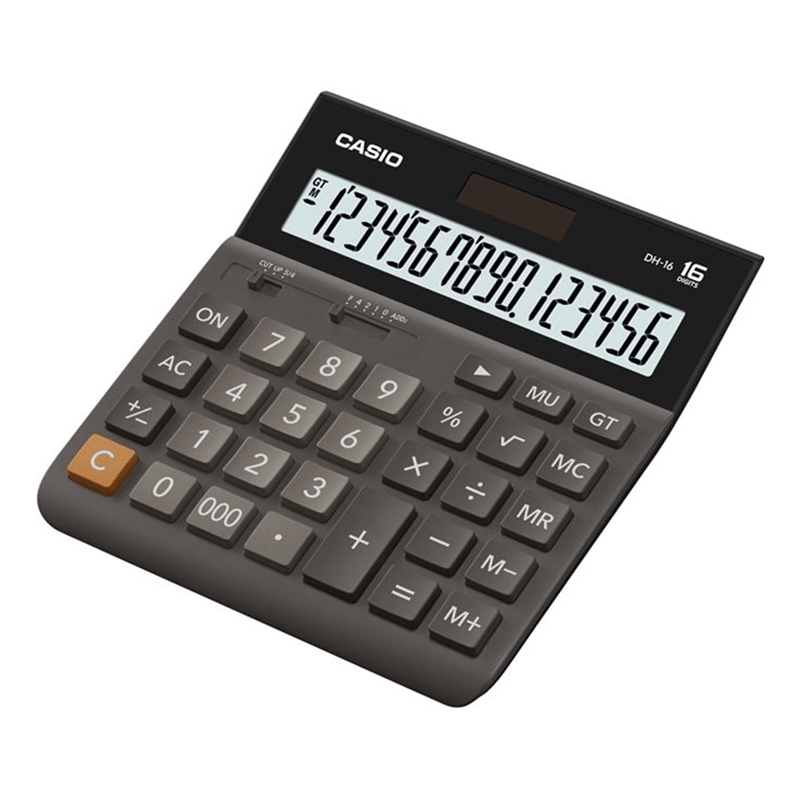 Casio Casio DH-16 BK Masaüstü Hesap Makinesi 16 Haneli4971850091820