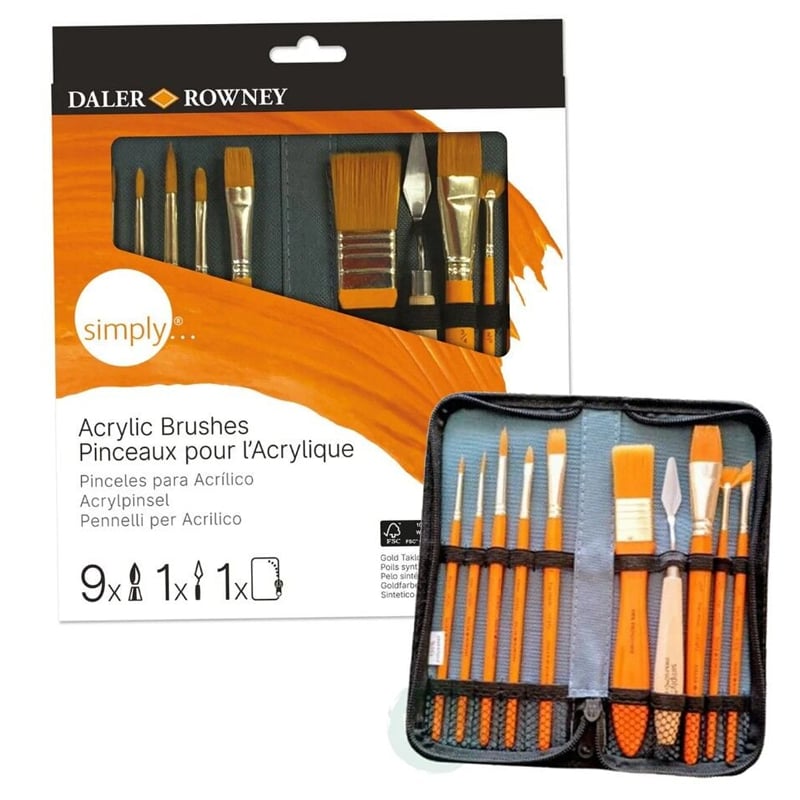 SİMPLYDAL SIMPLY 216626010 ACRYLIC SH 10 BRUSH CASE5011386137889