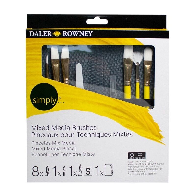 SİMPLYDAL SIMPLY 216656010 MIXED MEDIA SH 10 BRUSH ZIP CASE5011386137988