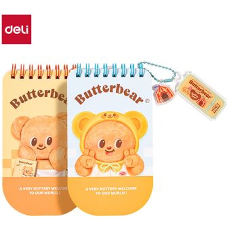 DELİDELİ BUTTER BEAR 135X78MM 48 YP 70G SPİRALLİ DEFTER HY2216942233663253