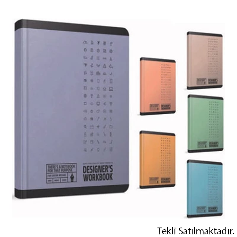 GIPTADESİGNERS TEL DİKİŞ A4 80YP NOKTALI DEFTER8697236137154