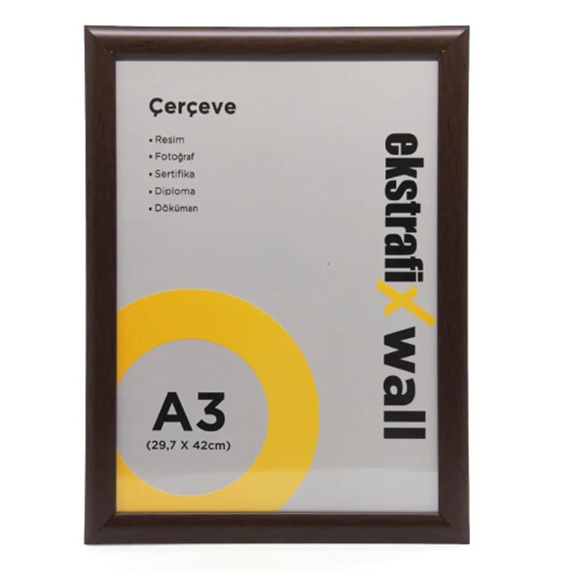 Ekstrafix EtiketEKSTRAFİX A3 ÇERÇEVE 22'LİK CEVİZ FİX-ÇG03Y00044468