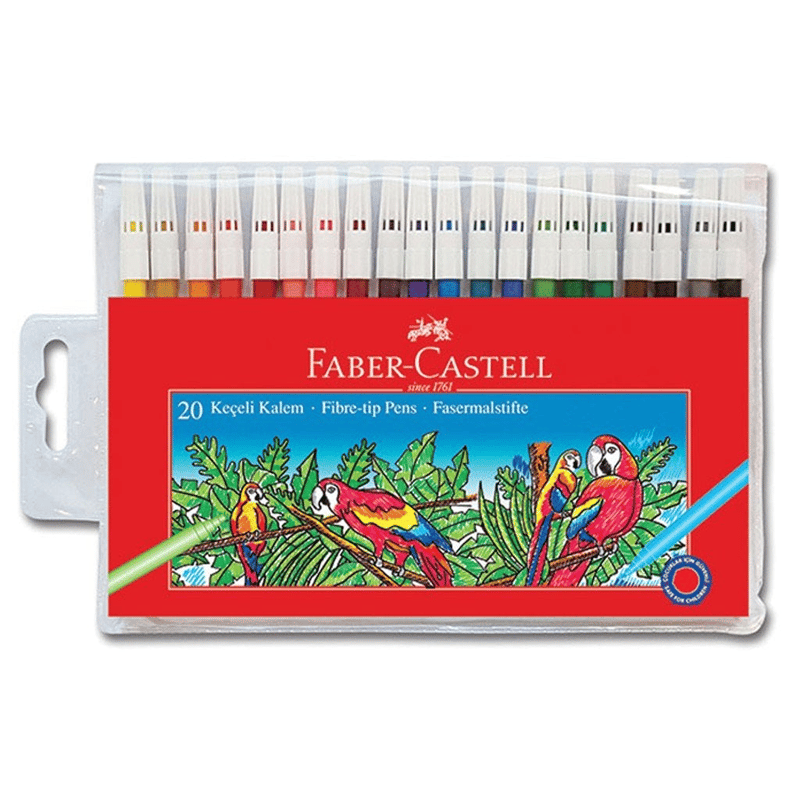 FABER-CASTELLFABER 20 RENK YIKANABİLİR KEÇELİ KALEM 67155120Y00049909