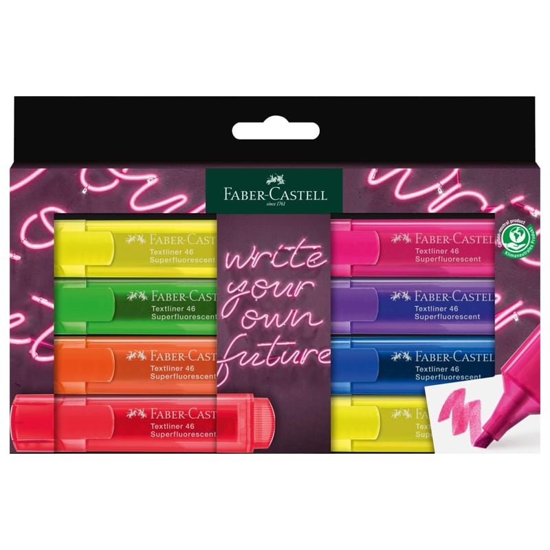 FABER-CASTELLFaber-Castell Textliner 46 Şeffaf G GenZ 8 li Paket4005402546015