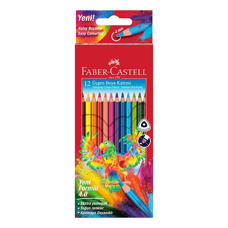 FABER-CASTELLFaber-Castell Üçgen Gövde Boya Kalemi,4.0 mm8681241472157 