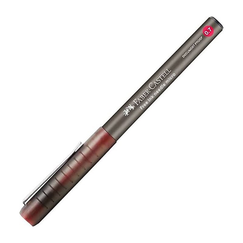 FABER-CASTELLFABER FREE INK NEEDLE 07 ROLLER KALEM KIRMIZI4005403482213