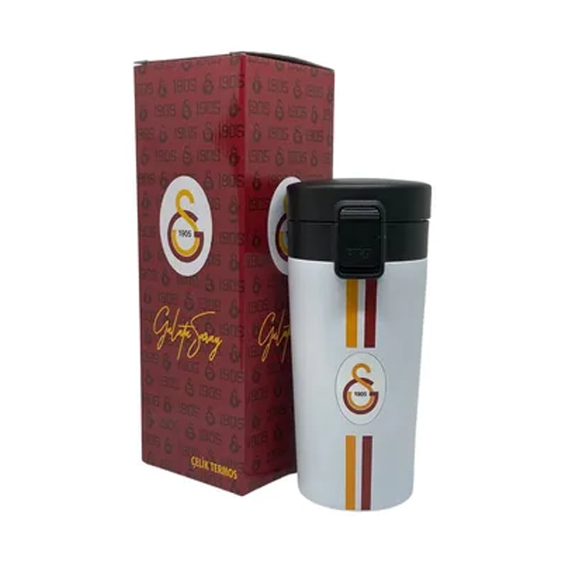 TimonGalatasaray Çelik Termos Mug Beyaz 400 ml8698683014845