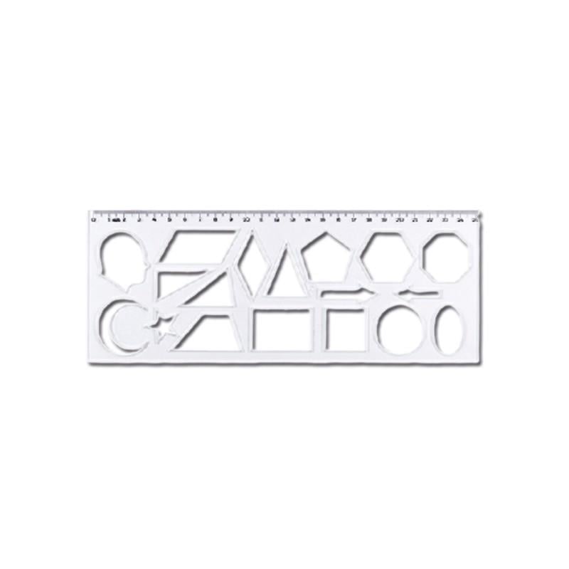 Hatas 02285 Geometrik Şekil Şablonu 25cm
