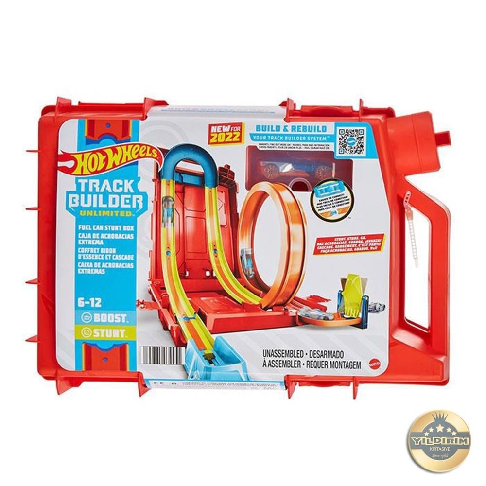 Hot Wheels Track Builder Benzin Bidonu Akrobasi Seti HDX78