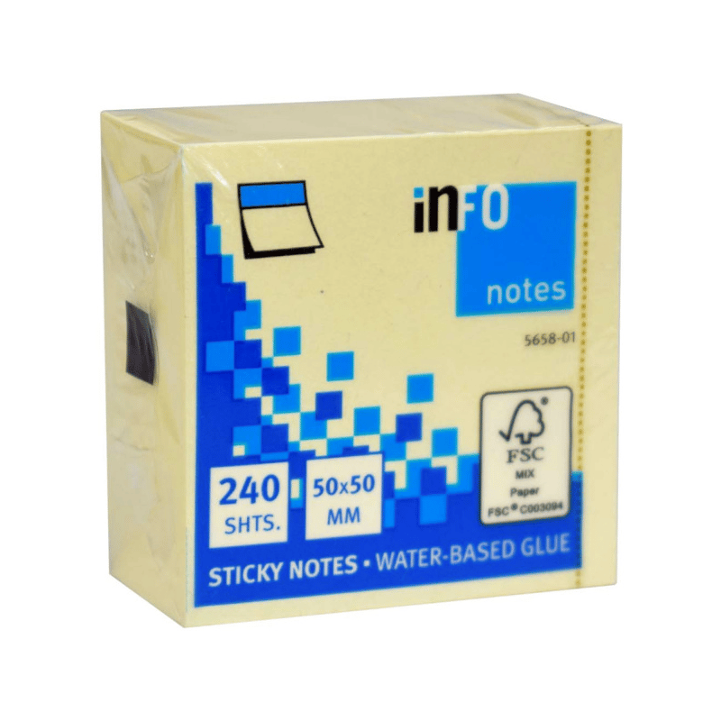 HALSAINFO NOTES 50X50 MİNİ KÜP BLOK SARI356149