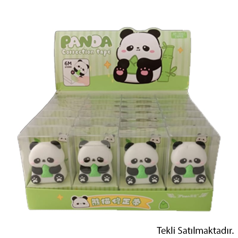 JOYZZJOYZ - FİGÜRLÜ TIPP-EX ŞERİT SİLİCİ (PANDA)-1/S8698560349701