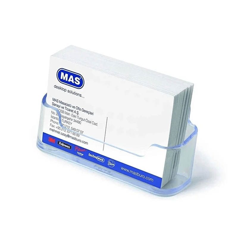 MASMAS 486 KARTVİZİTLİK OVAL ŞEFFAF YATAY340447