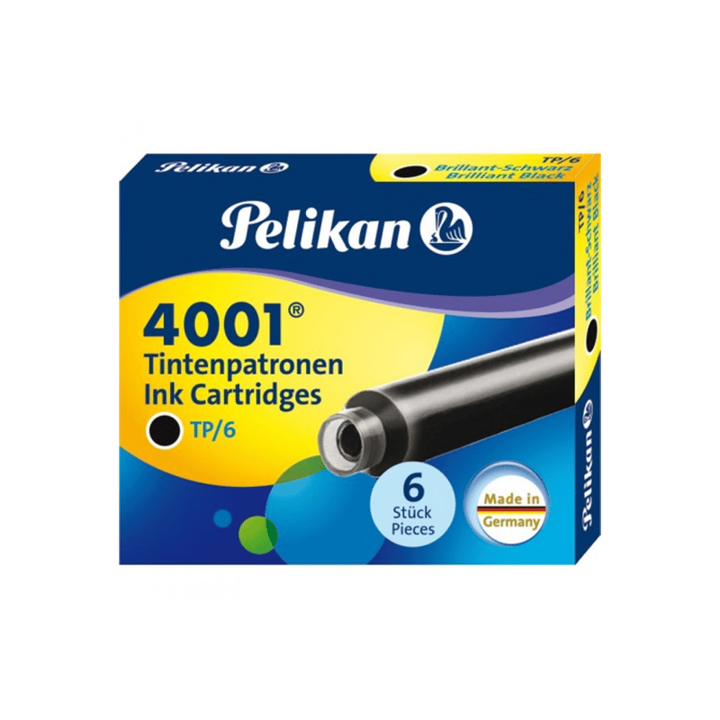 PELİKAN KALEMPELİKAN 4001 KARTUŞ MÜREKKEP SİYAH 6'LI323825-002