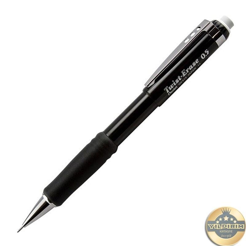 Pentel 0,5 mm Metal Klipsli Büyük Silgili Teknik Çizim Versatil Kalem