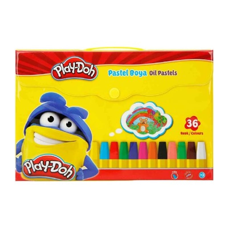 Play-Doh Play-Doh 36 Renk Çantalı Pastel Boya Pa0088697548851236