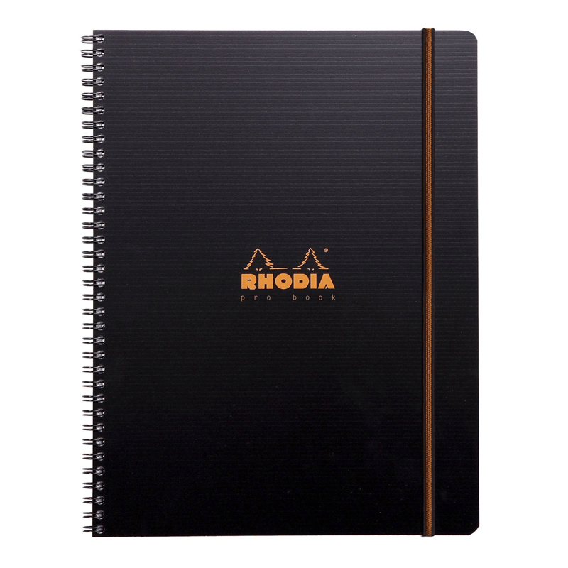 ESMORHODIA RC119930 225*297 mm A-4+ KARELİ DEFTER SİYAH İÇ CEPLİ KAPAK SOLDAN 4 DELİKLİ SPİRALLİ (5'Lİ)341210