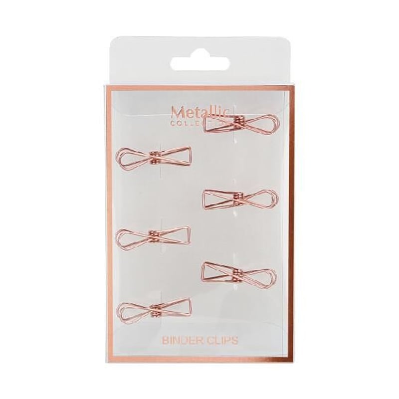MarkasızSyloon Metal Klips Fiyonk Şeklinde Rose Gold341056