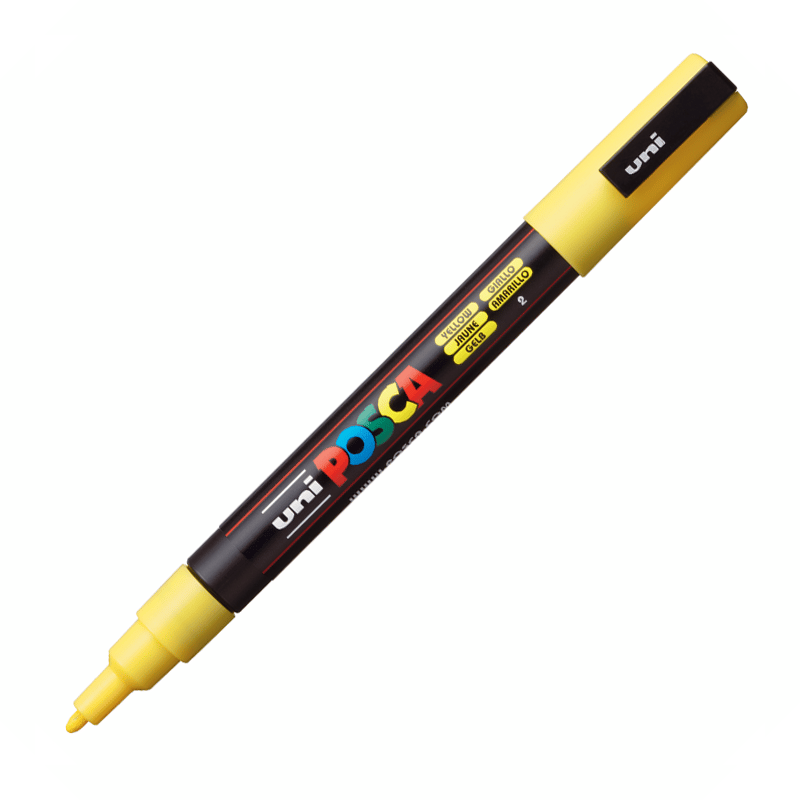 UNİBALLUNİBALL PC-3M POSCA 0.9-1.3mm SU BAZLI POSTER MARKÖR YELLOWY0003050