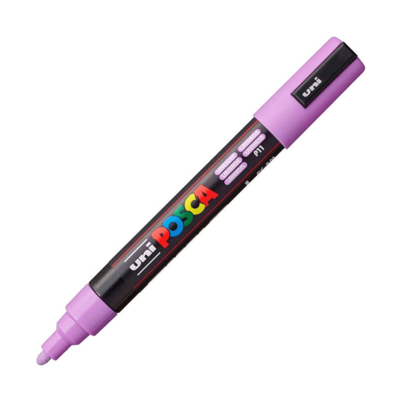 UNİBALLUNİBALL PC-5M POSCA 1.8-2.5mm  SU BAZLI POSTER MARKÖR LEVANDER4902778249277