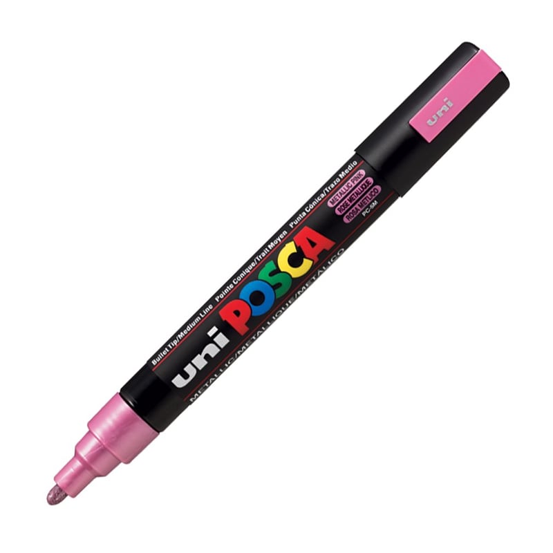 MarkasızUNİBALL PC-5M POSCA 1.8-2.5mm METALİK SU BAZLI POSTER MARKÖR PINKY0003021