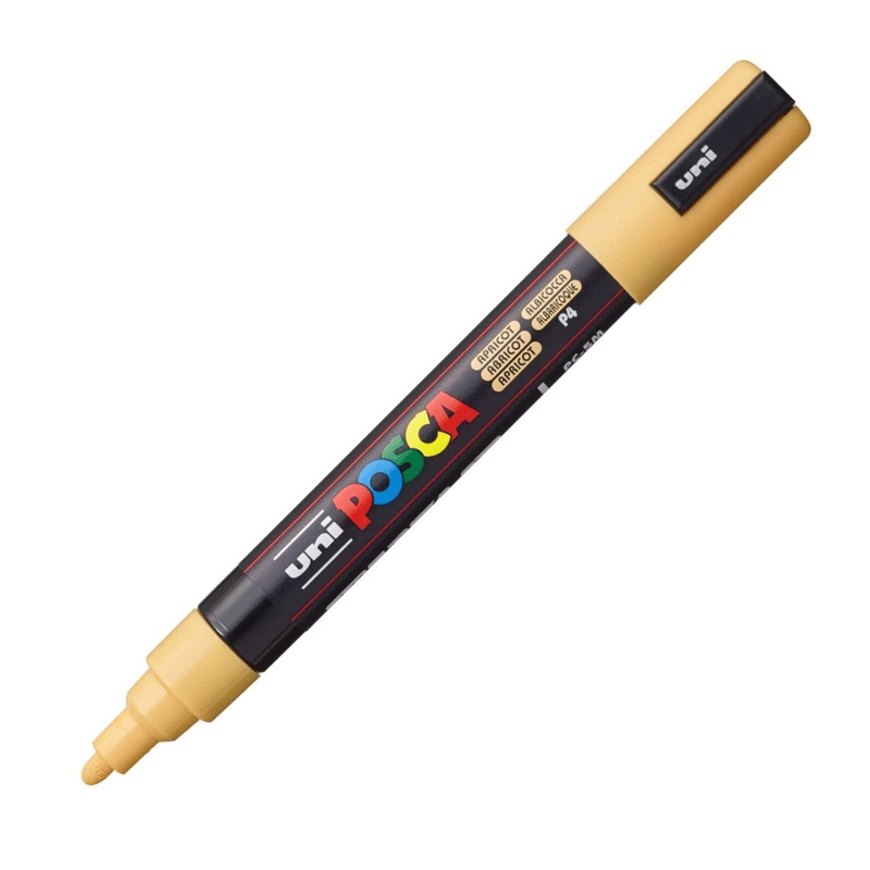 UNİBALLUNİBALL PC-5M POSCA 1.8-2.5mm  SU BAZLI POSTER MARKÖR APRICOT4902778249260