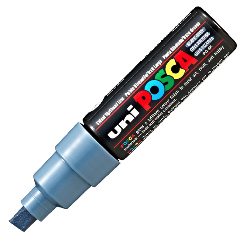 MarkasızUNİBALL PC-8K POSCA 8mm SU BAZLI POSTER MARKÖR SLATE GREYY0003006