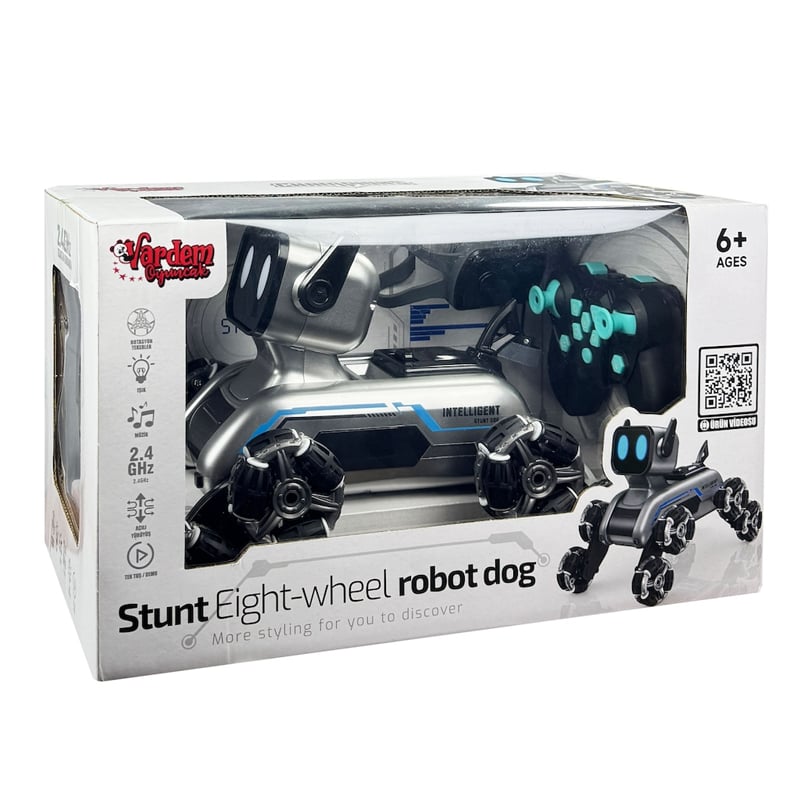 MarkasızVARDEM JIN-2950-1 BILEKTEN KONT. 2.4G 8TEKER BUHARLI ŞARJLI KOPEK8694359102946