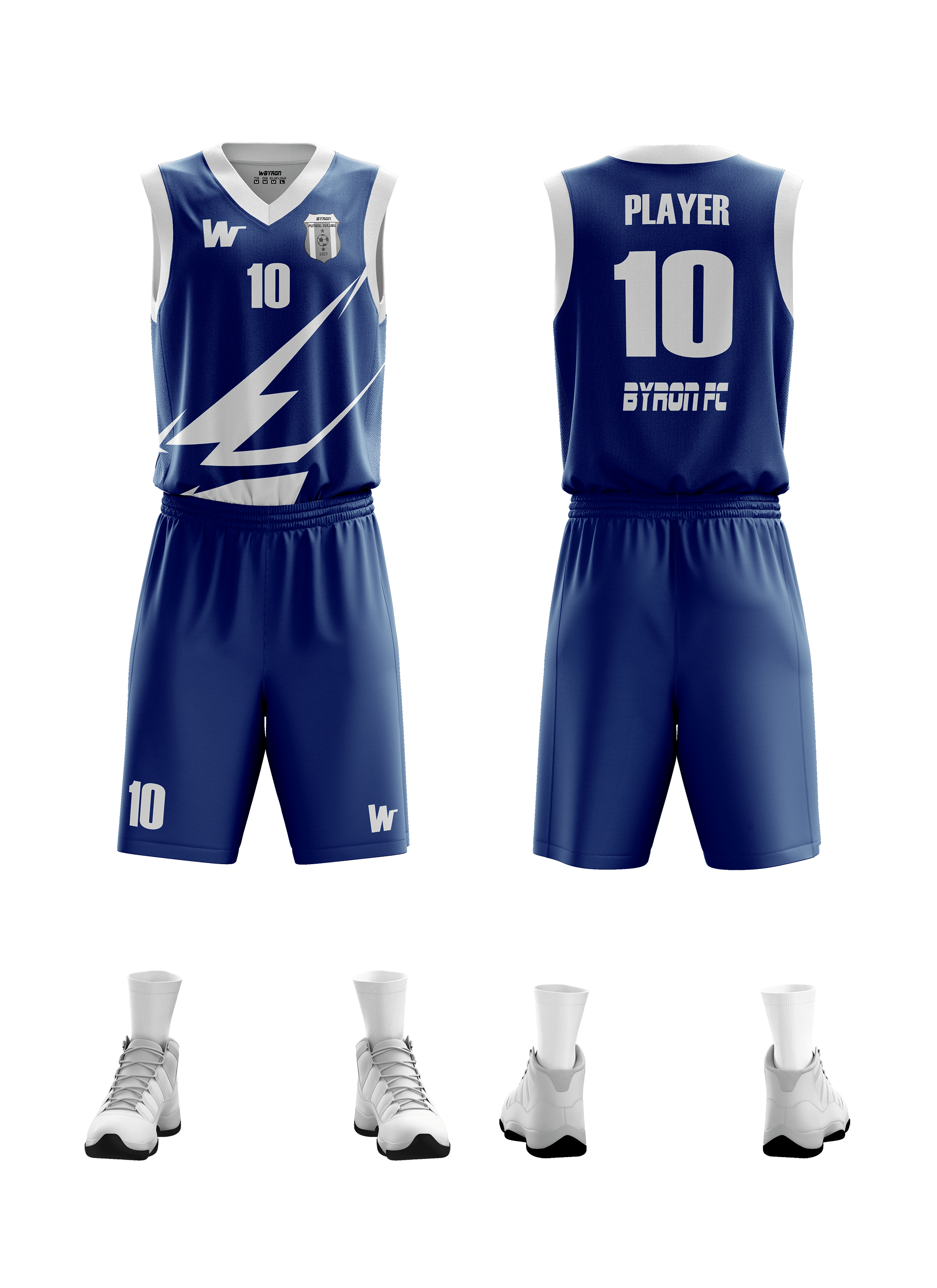 Basketbol Forma Takım Model 003 0400-01 Saks Beyaz