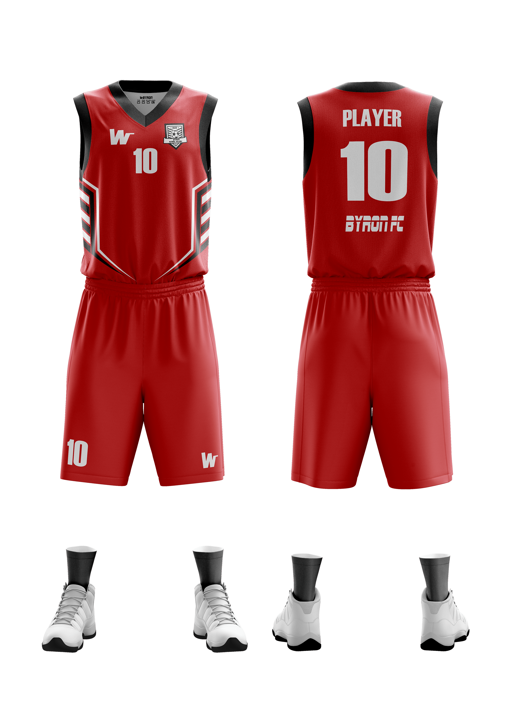 Basketbol Forma Takım Model 004 020100-01 KırmızıBeyaz