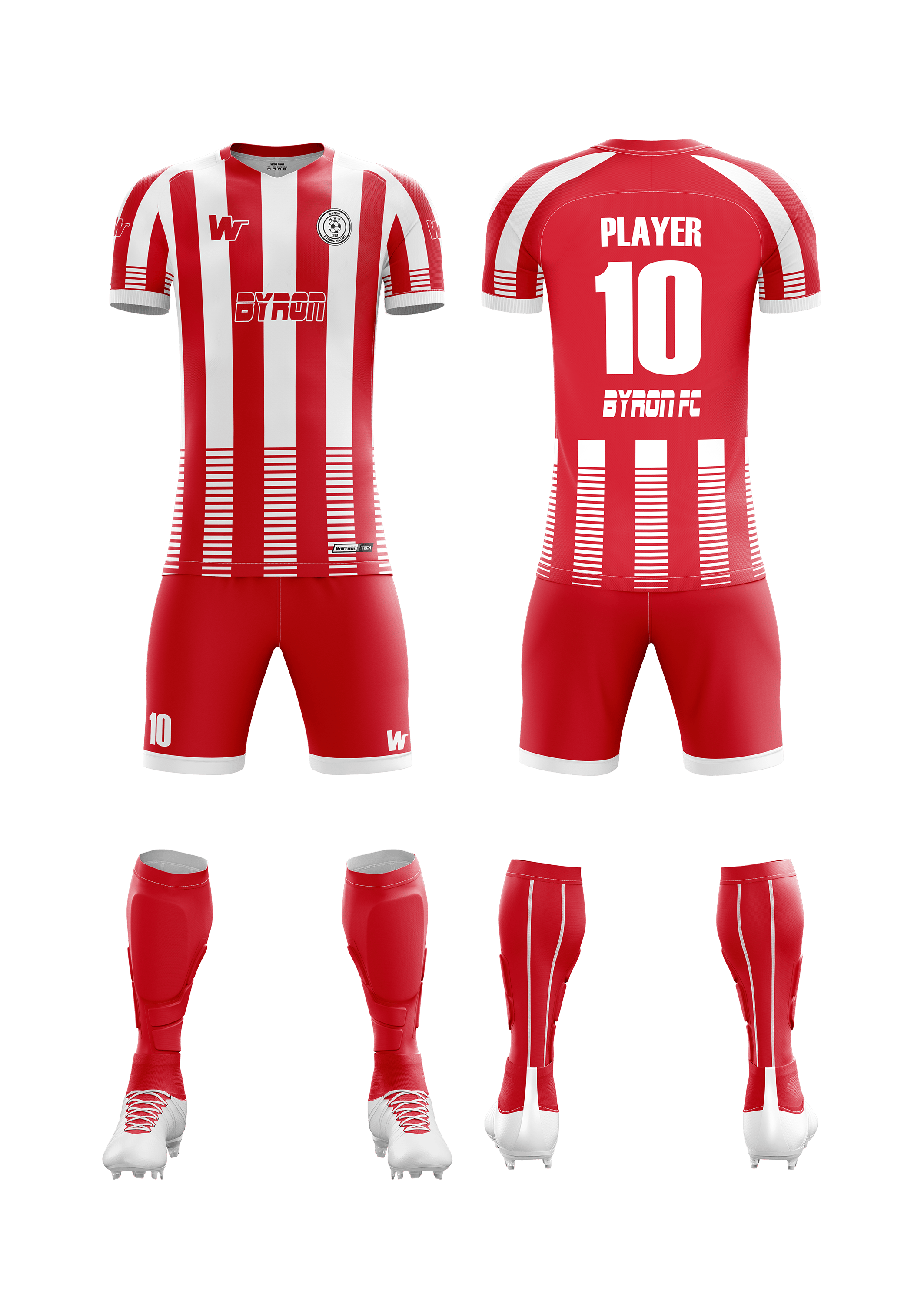 Futbol Forma Takım Model 001 0200-01 Kırmızı Beyaz