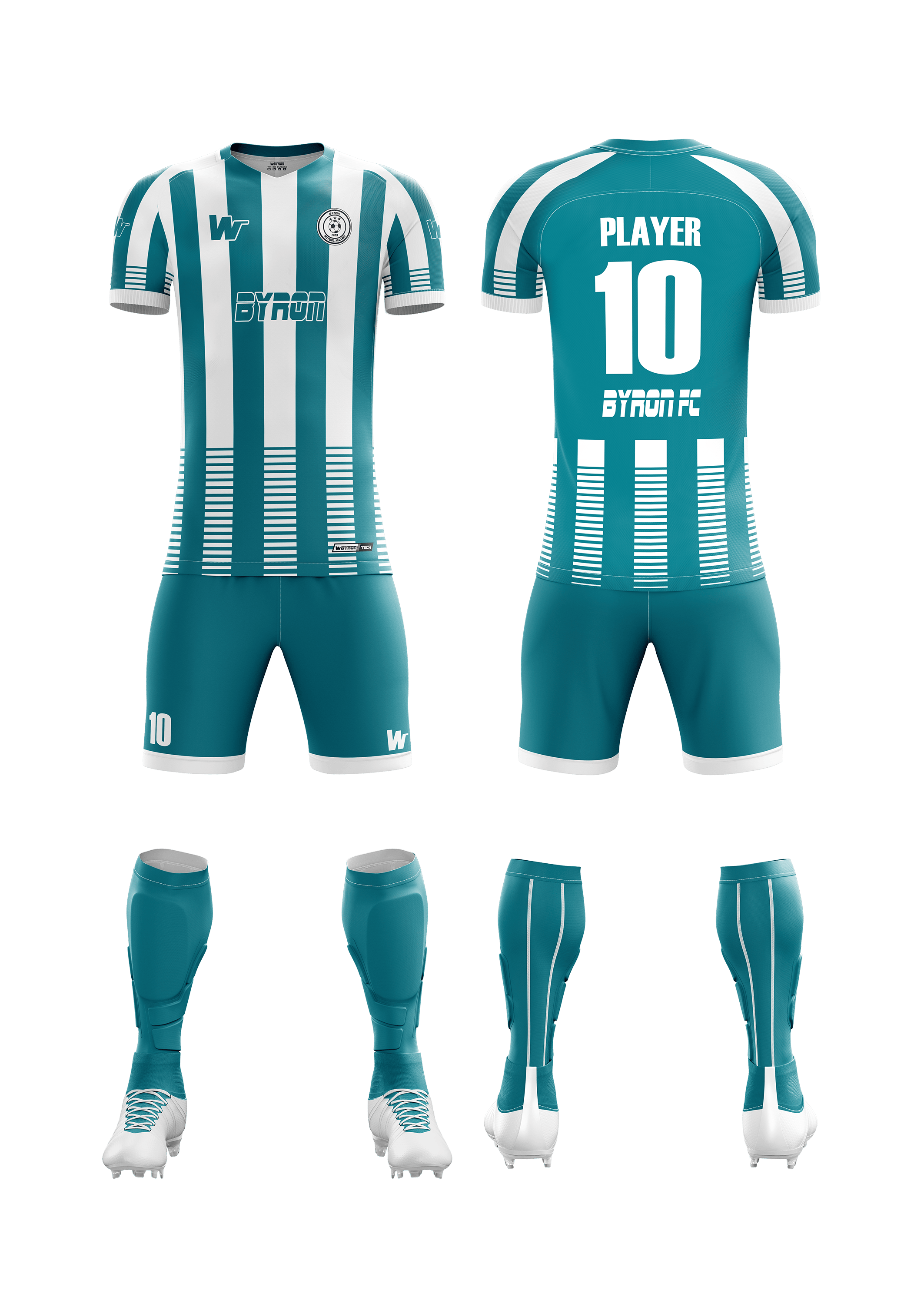 Futbol Forma Takım Model 001 0700-01 Petrol  Beyaz