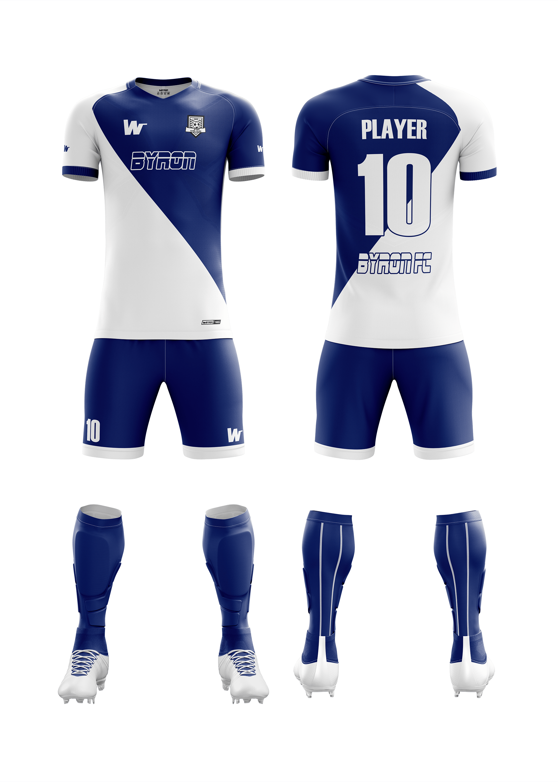 Futbol Forma Takım Model 002  0500-01 Lacivert Beyaz