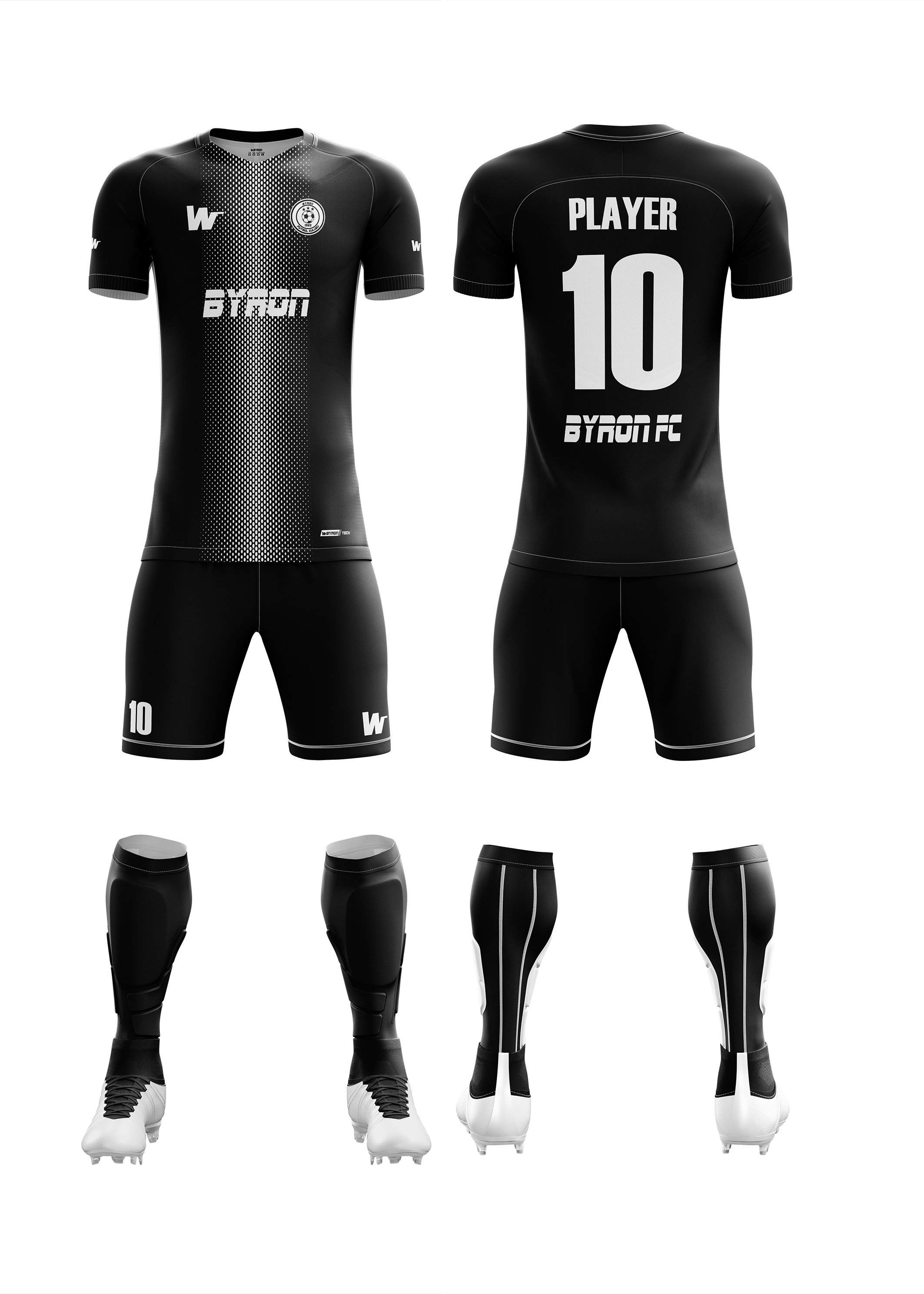 Futbol Forma Takım Model 003 0100-01 Siyah Beyaz