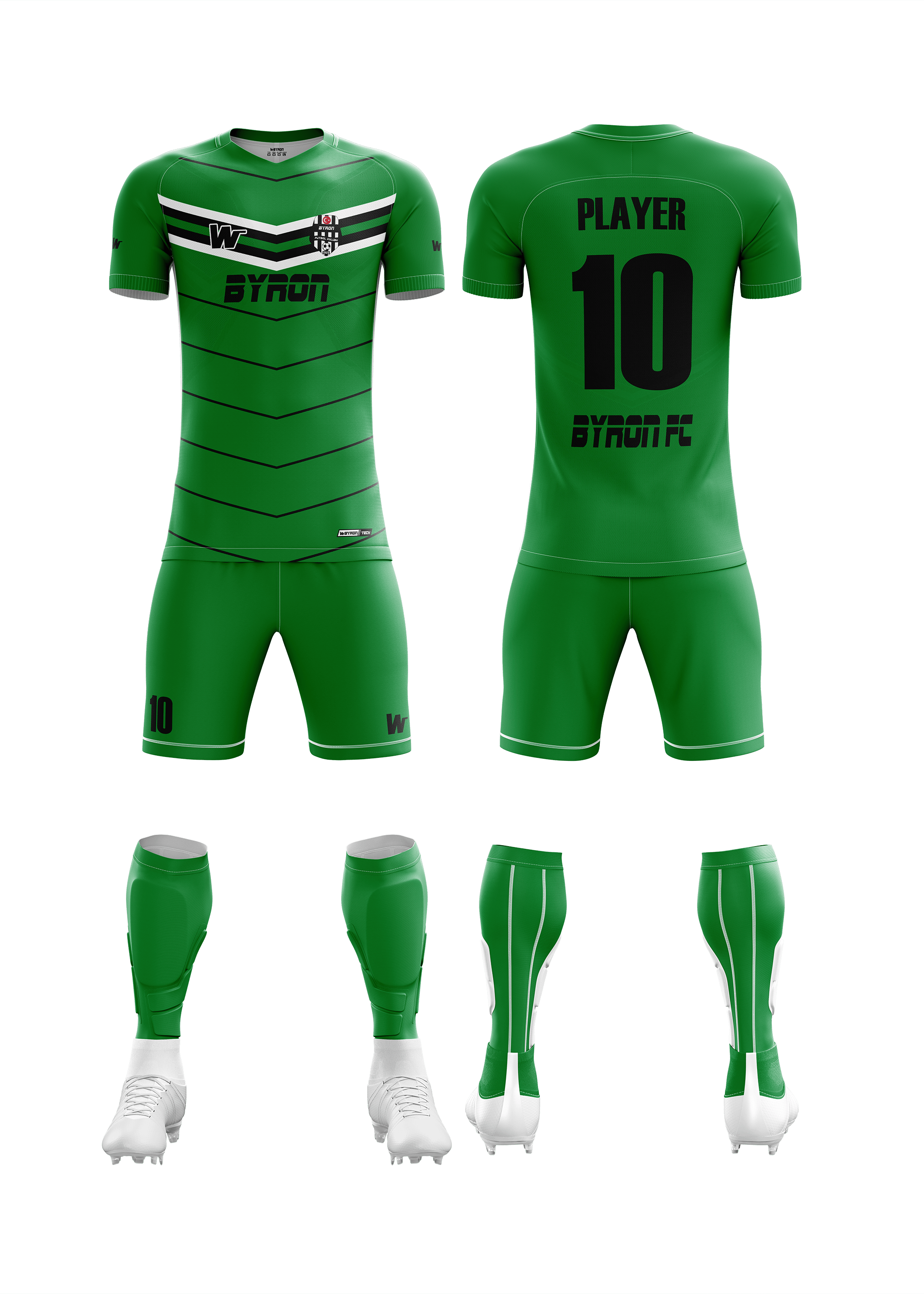 Futbol Forma Takım Model 004 060100-01 Yeşil Siyah