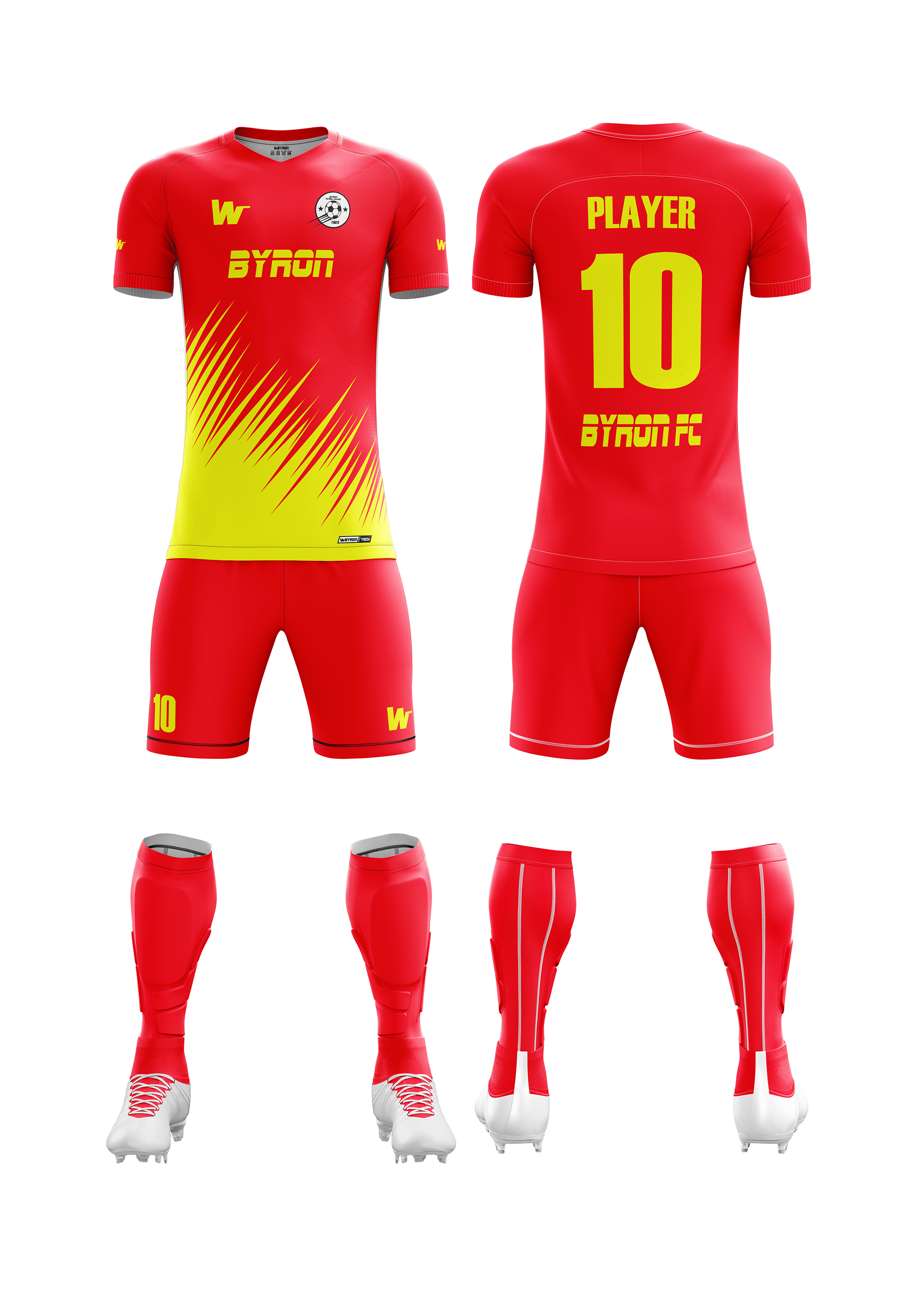 Futbol Forma Takım Model 005 0203-01 Kırmızı Sarı