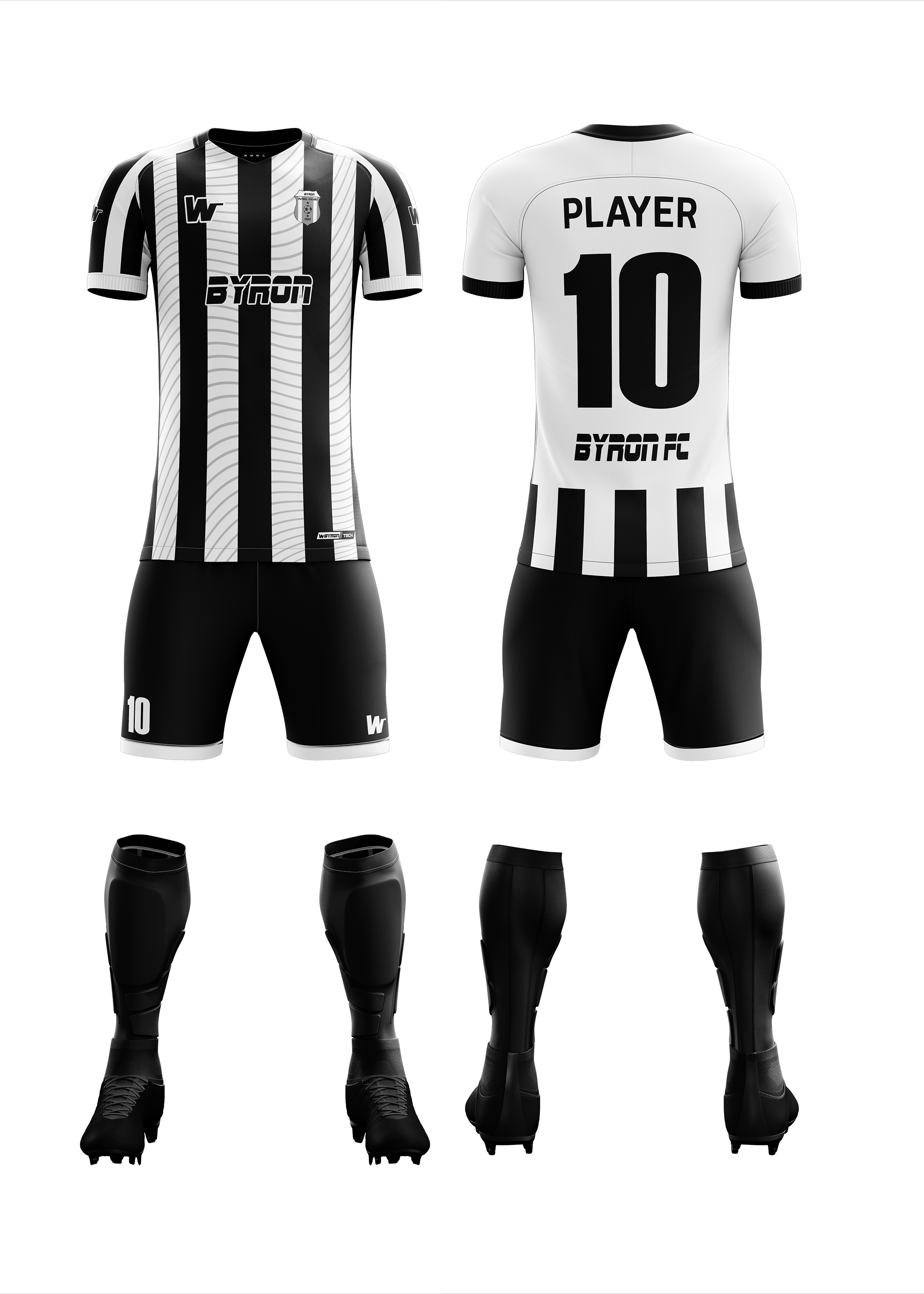 Futbol Forma Takım Model 006 0001-01 Siyah Beyaz