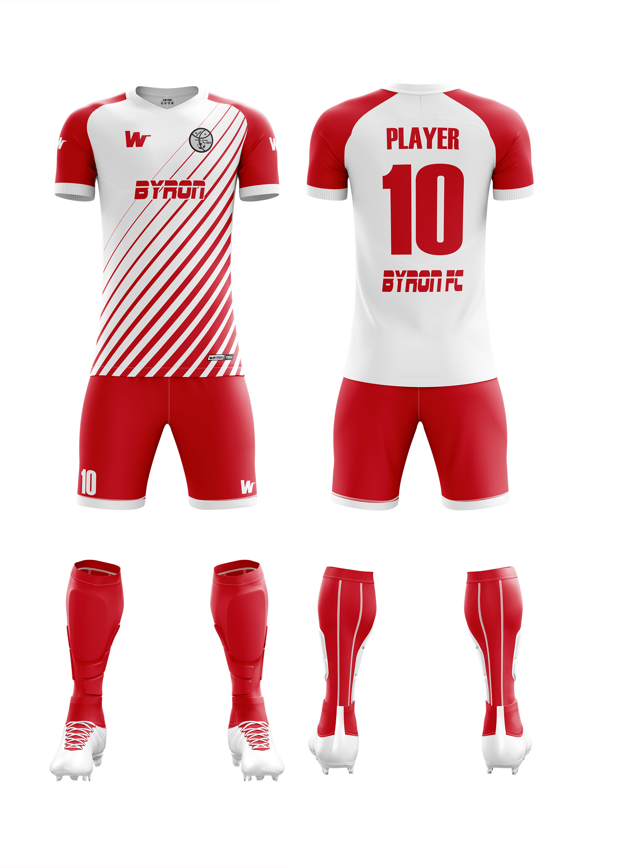 Futbol Forma Takım Model- 007 0200-01 Kırmızı Beyaz